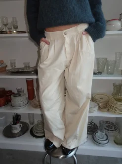 Design By Si Chamomile bukser med lige ben - Off white Outlet