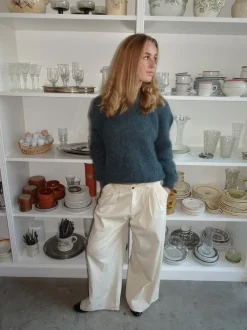 Design By Si Chamomile bukser med lige ben - Off white Outlet