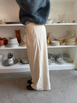 Design By Si Chamomile bukser med lige ben - Off white Outlet