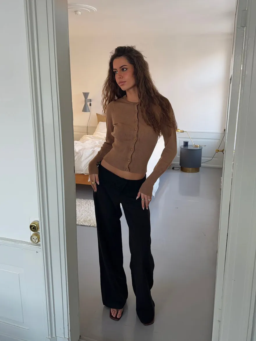 Design By Si Charlotte cardigan - Brun Online