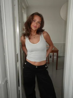 Design By Si Chiara tanktop - Lys grå Outlet