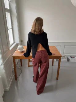 Design By Si Cholana striktrøje med åben ryg - Sort Online