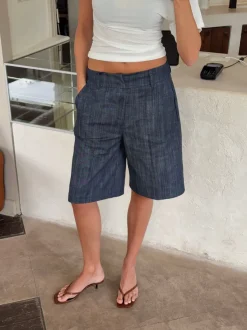 Design By Si Cilena bermudashorts - Mørkeblå Clearance