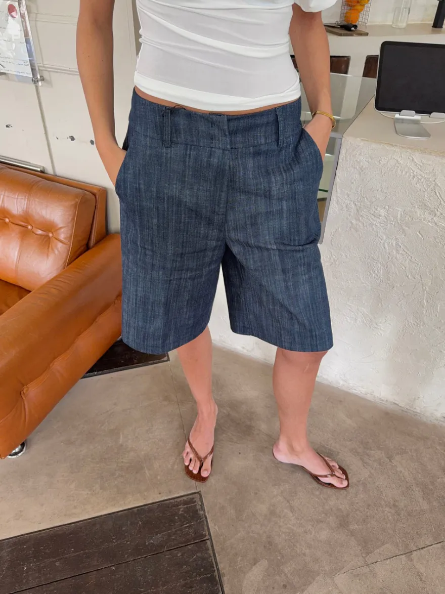 Design By Si Cilena bermudashorts - Mørkeblå Clearance