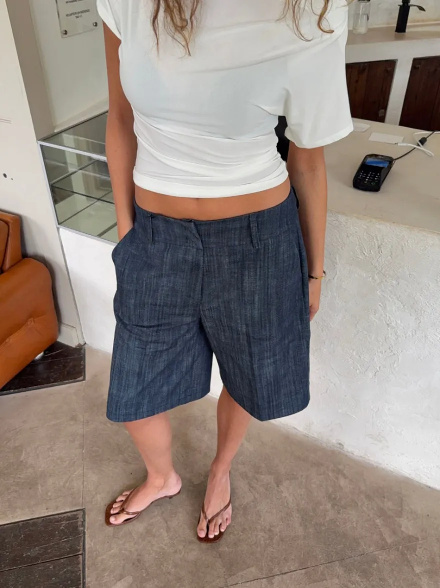 Design By Si Cilena bermudashorts - Mørkeblå Clearance