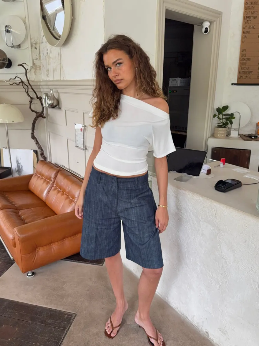 Design By Si Cilena bermudashorts - Mørkeblå Clearance