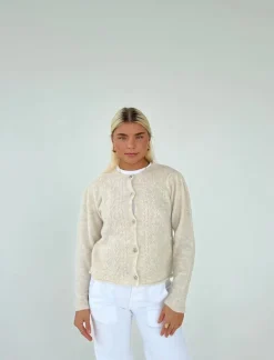 Design By Si Cilla strikket cardigan - Beige Sale