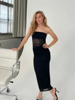 Design By Si Claudie nederdel i blonde - Sort Online