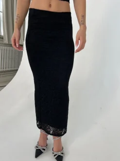 Design By Si Claudie nederdel i blonde - Sort Online