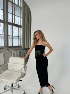 Design By Si Claudie nederdel i blonde - Sort Online