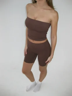Design By Si Core tube top - Espresso Best
