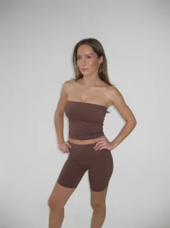 Design By Si Core tube top - Espresso Best