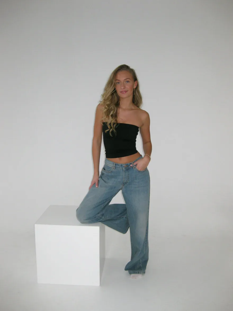 Design By Si Core tube top - Jet Black New