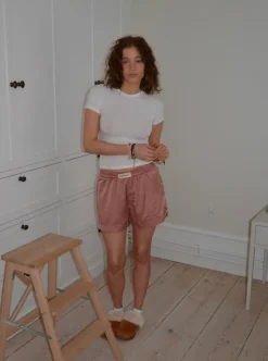 Design By Si Day dreamin' pyjamasshorts i satin - Rosa Sale