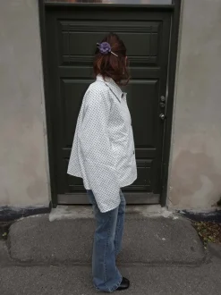 Design By Si Dolly jakke med polkaprikker - Hvid Hot