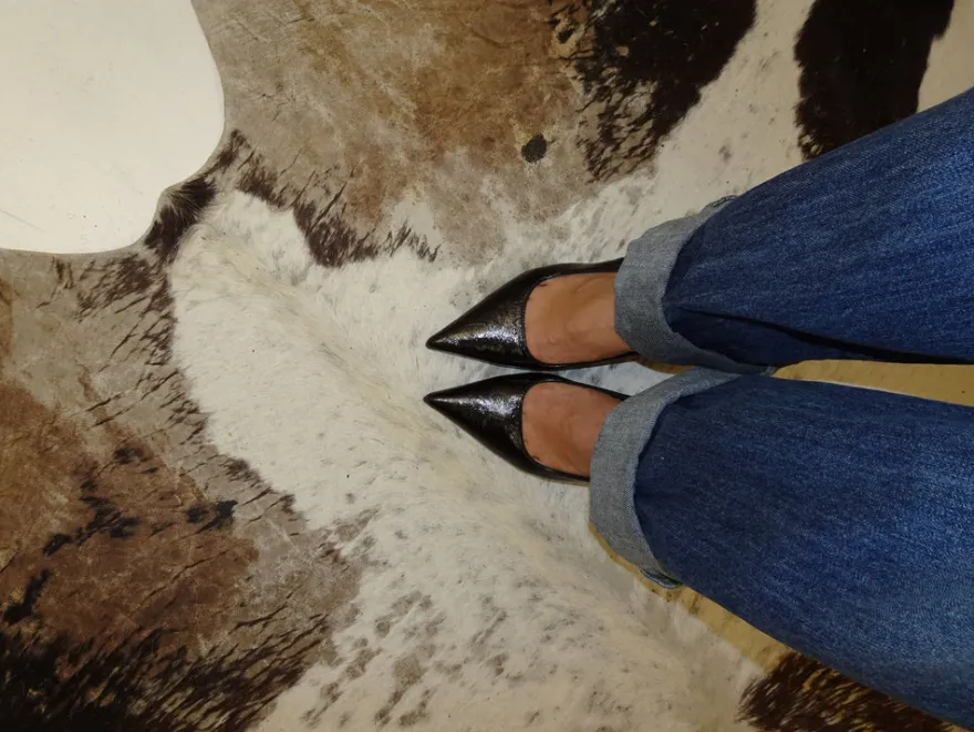 Design By Si Donnatella slingback hæle - Sort Clearance