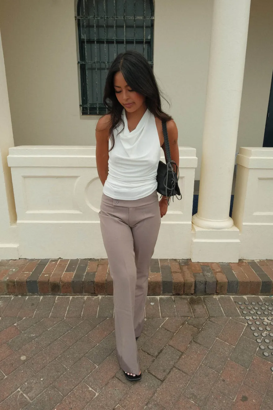 Design By Si Dora halterneck top - Hvid