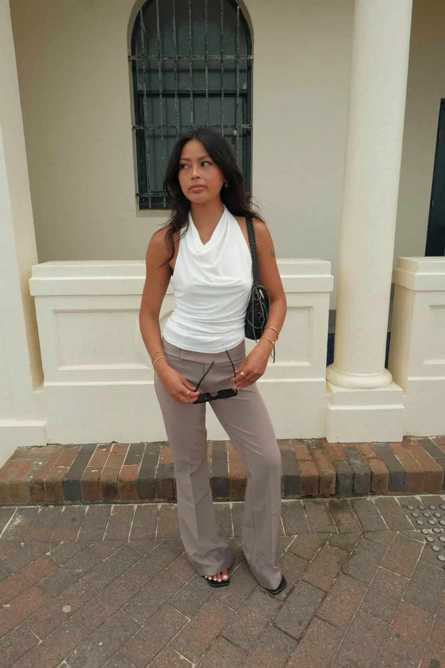 Design By Si Dora halterneck top - Hvid