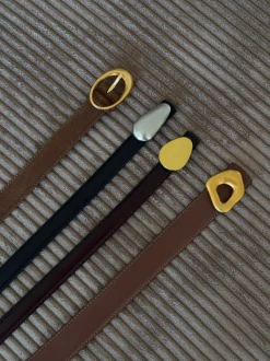 Design By Si Earth bælte - Brun/guld Online