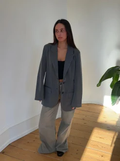 Design By Si Epsilia oversized blazer - Grå Best