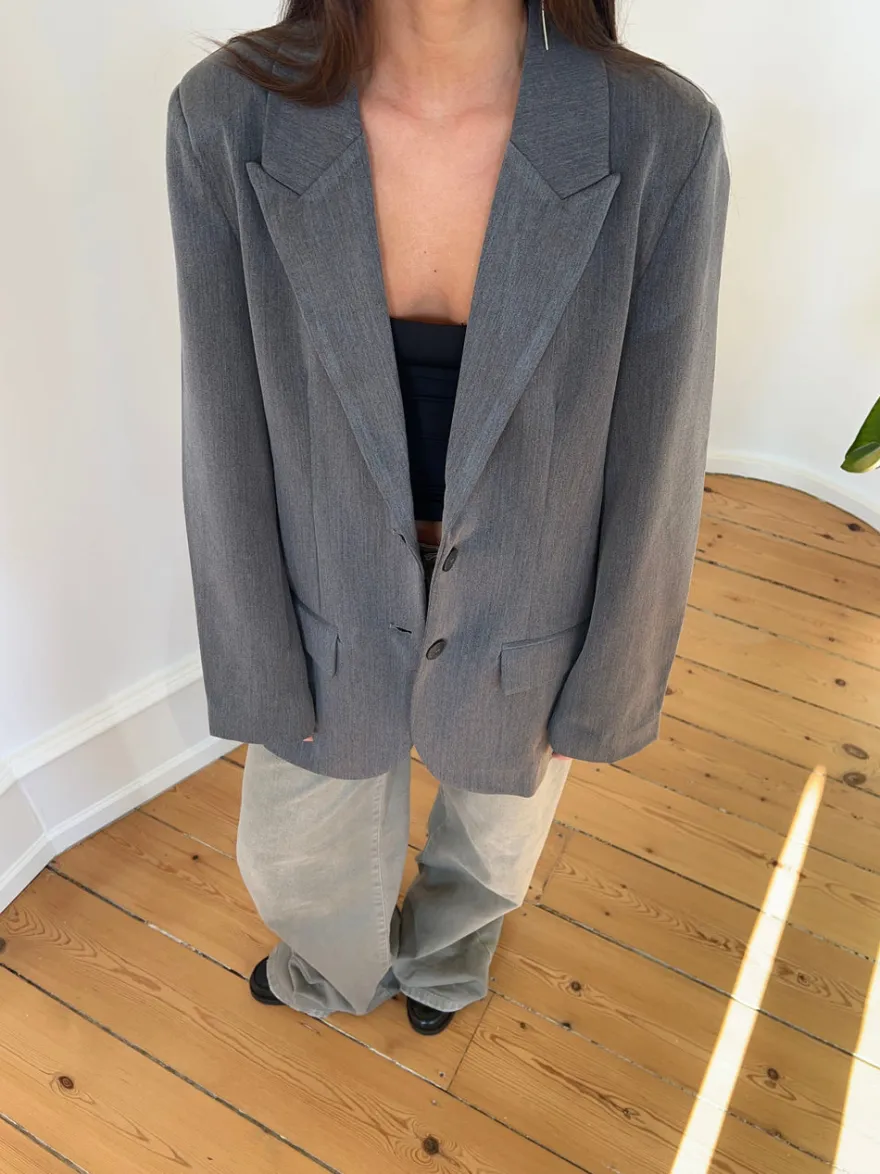 Design By Si Epsilia oversized blazer - Grå Best