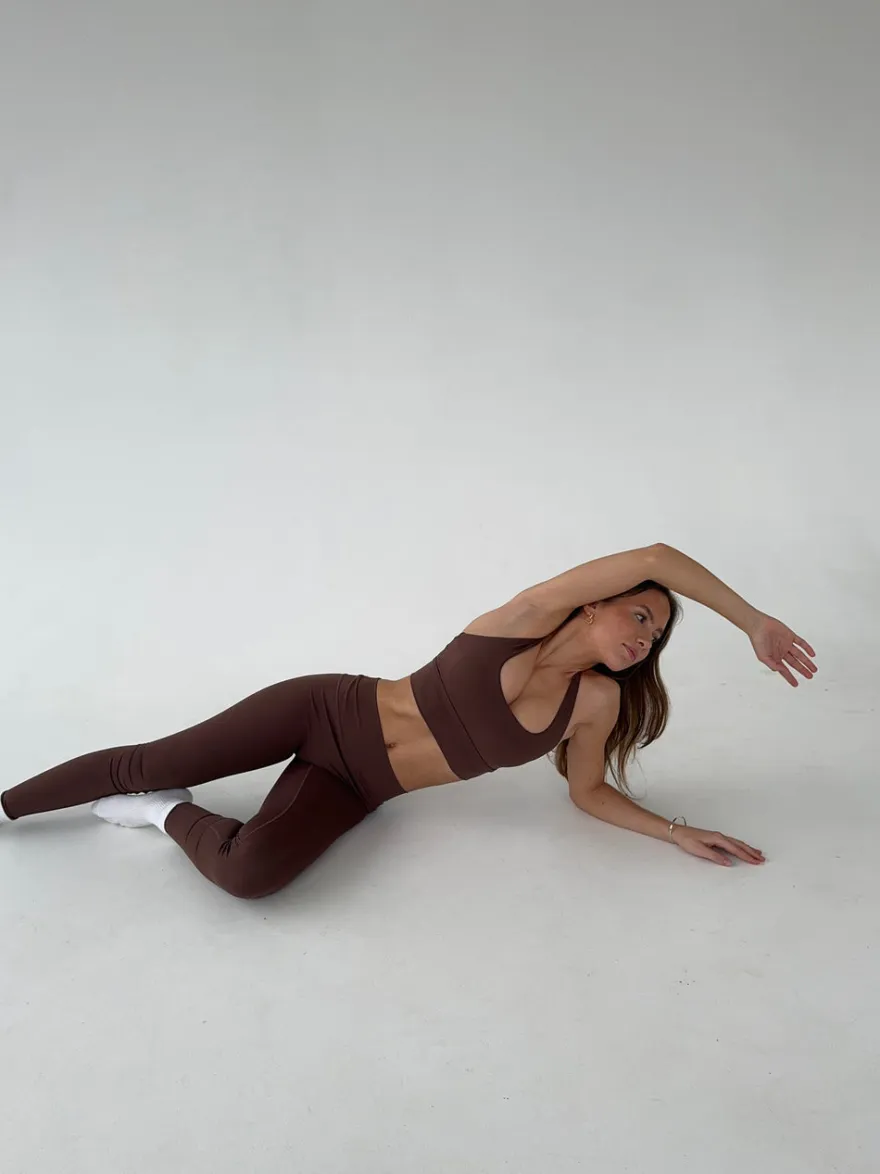 Design By Si Essential leggings - Espresso Discount