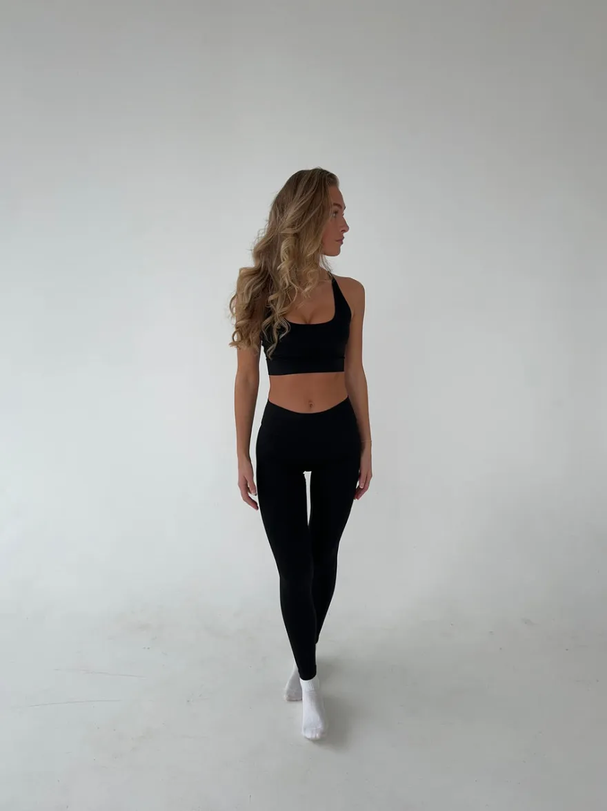 Design By Si Essential leggings - Jet Black Sale
