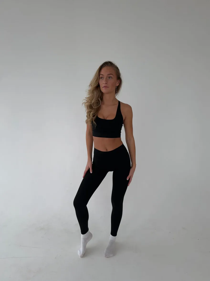 Design By Si Essential leggings - Jet Black Sale
