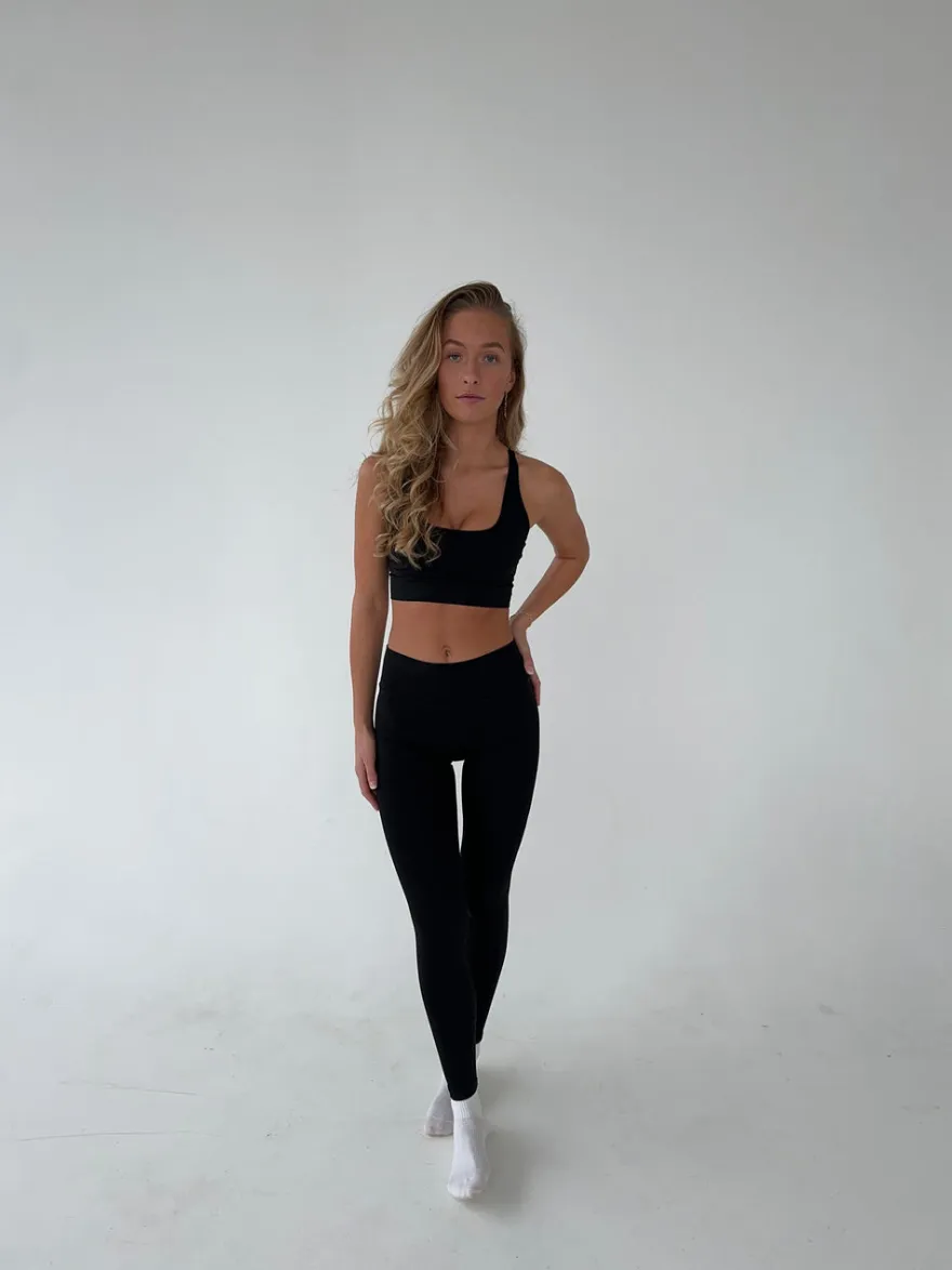 Design By Si Essential leggings - Jet Black Sale