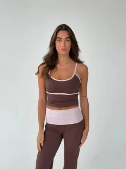 Design By Si Essential tank top - Espresso/candyfloss New