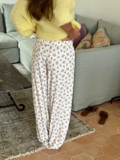 Design By Si Fannie bukser - Gule blomster Sale