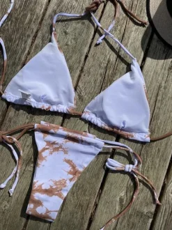 Design By Si Fay bikini hvid/brun Discount