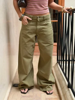 Design By Si Felux jeans - Kaki Sale