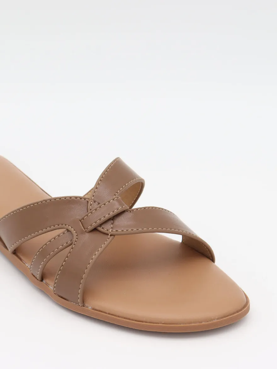 Design By Si Figma sandaler - Brun/beige Sale