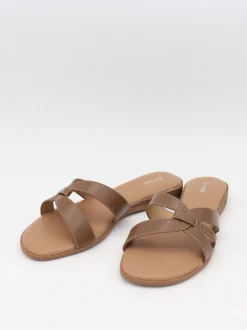 Design By Si Figma sandaler - Brun/beige Sale