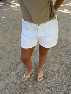 Design By Si Filine shorts - Hvid denim Online