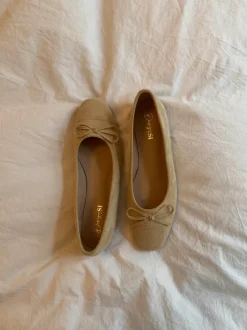 Design By Si Fione ballerinaer i ruskind - Beige Discount
