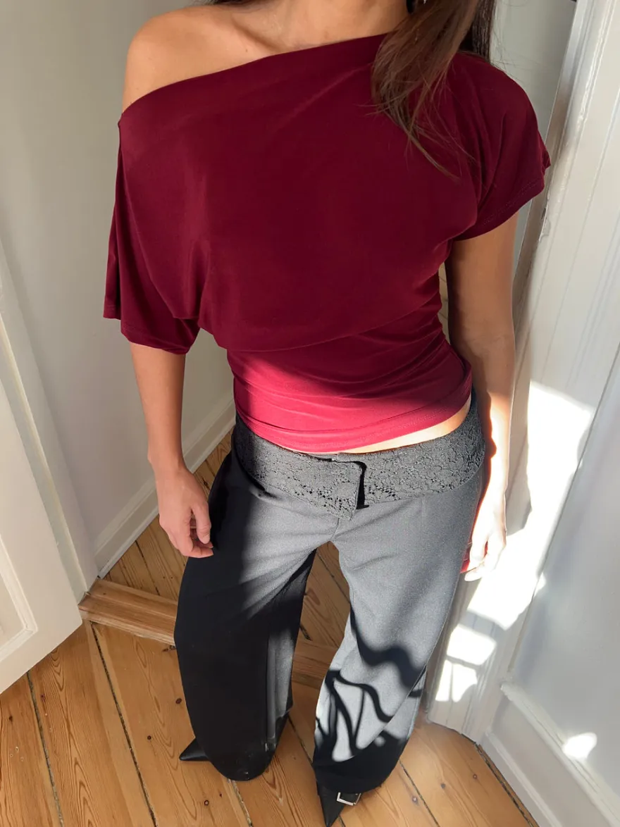 Design By Si Florine figursyet t-shirt - Rød New