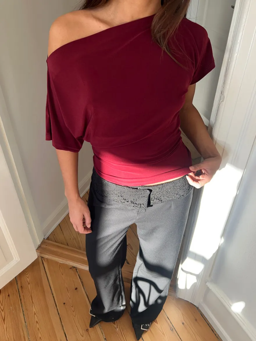 Design By Si Florine figursyet t-shirt - Rød New