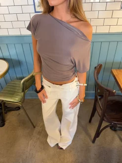 Design By Si Florine figursyet t-shirt - Taupe Online