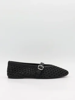 Design By Si Flotana ballerina - Sort Outlet