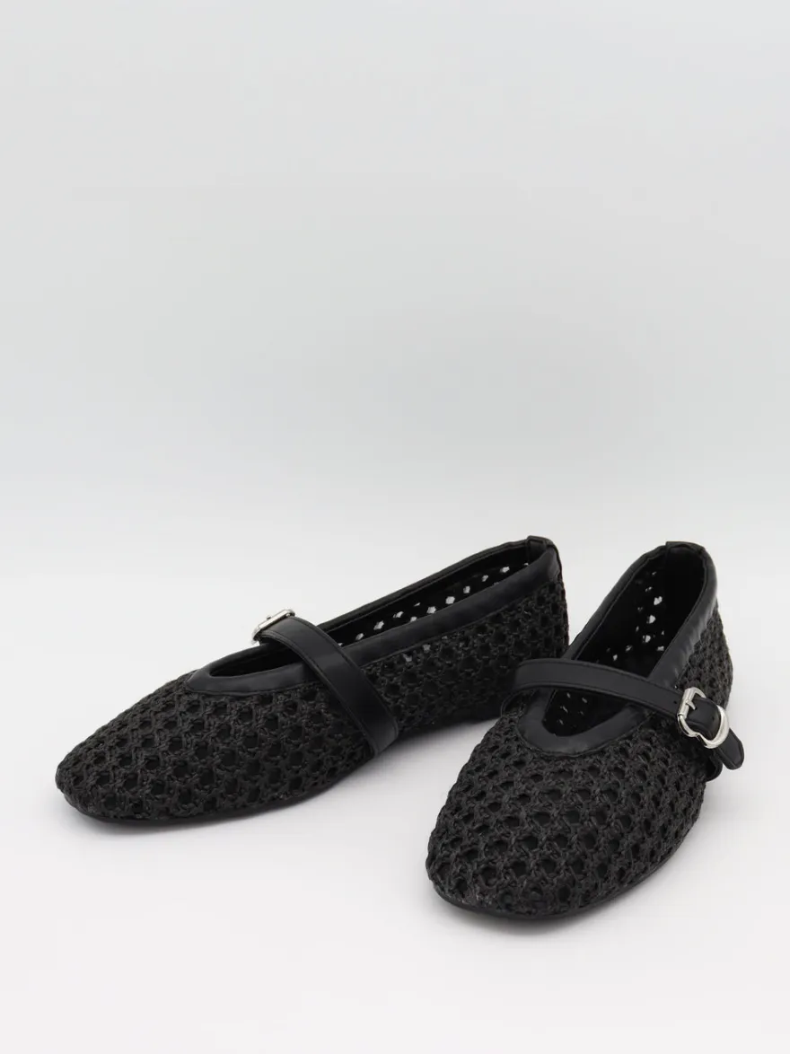 Design By Si Flotana ballerina - Sort Outlet