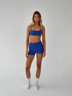 Design By Si Folded essential shorts - Royal blue Clearance