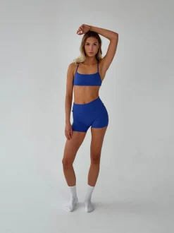 Design By Si Folded essential shorts - Royal blue Clearance