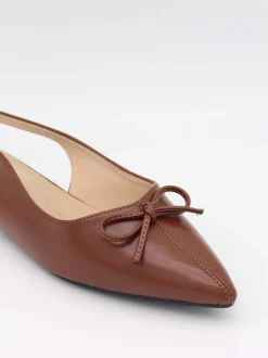 Design By Si Folina ballerina med sløje - Brun