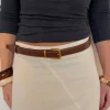 Design By Si Forge bælte - Brun/guld Online