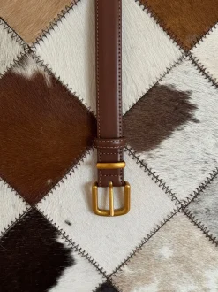 Design By Si Forge bælte - Brun/guld Online