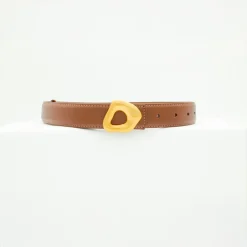 Design By Si Forma bælte - Brun/guld Sale