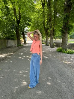 Design By Si Frigg strikket top - Koral Discount