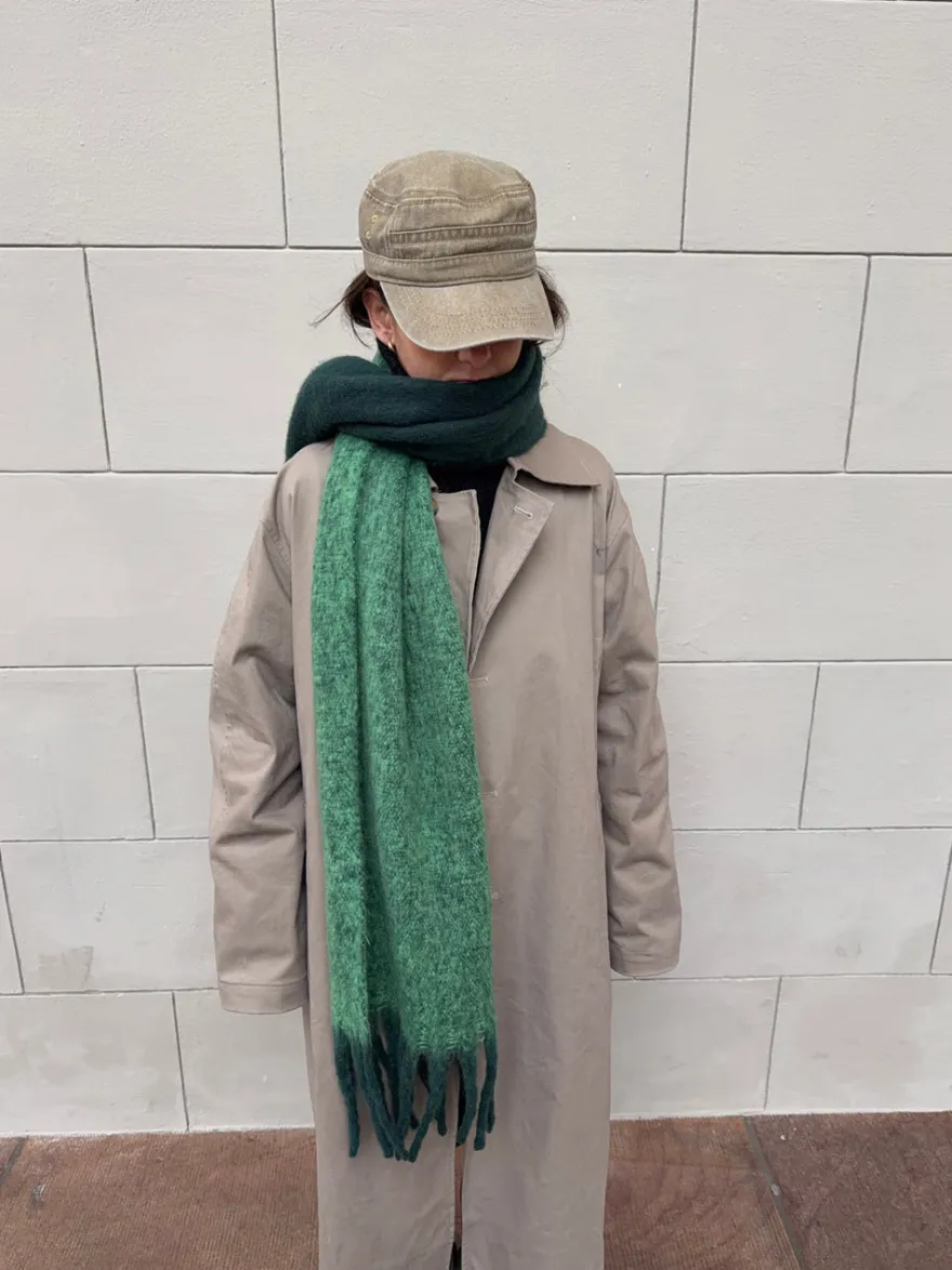 Design By Si Gale tørklæde - Grøn/mørkegrøn Online